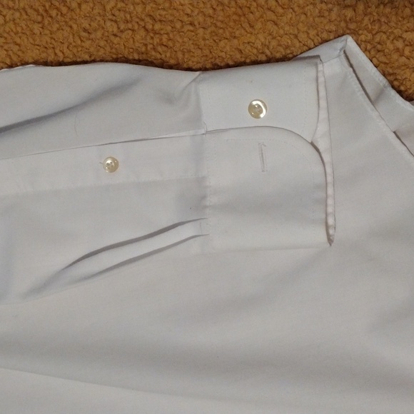 Chaps white dress shirt 15-15 1/2. 33-33 button down twill - Picture 4 of 8